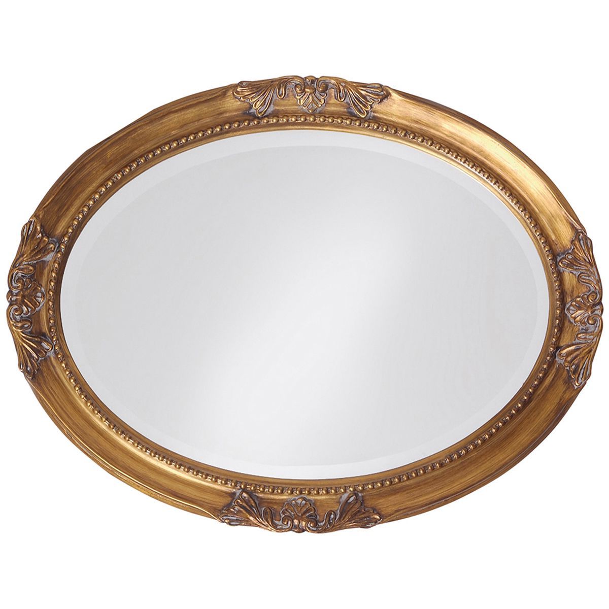 Most Current Howard Elliott Queen Ann Antique Gold Mirror (View 4 of 15)
