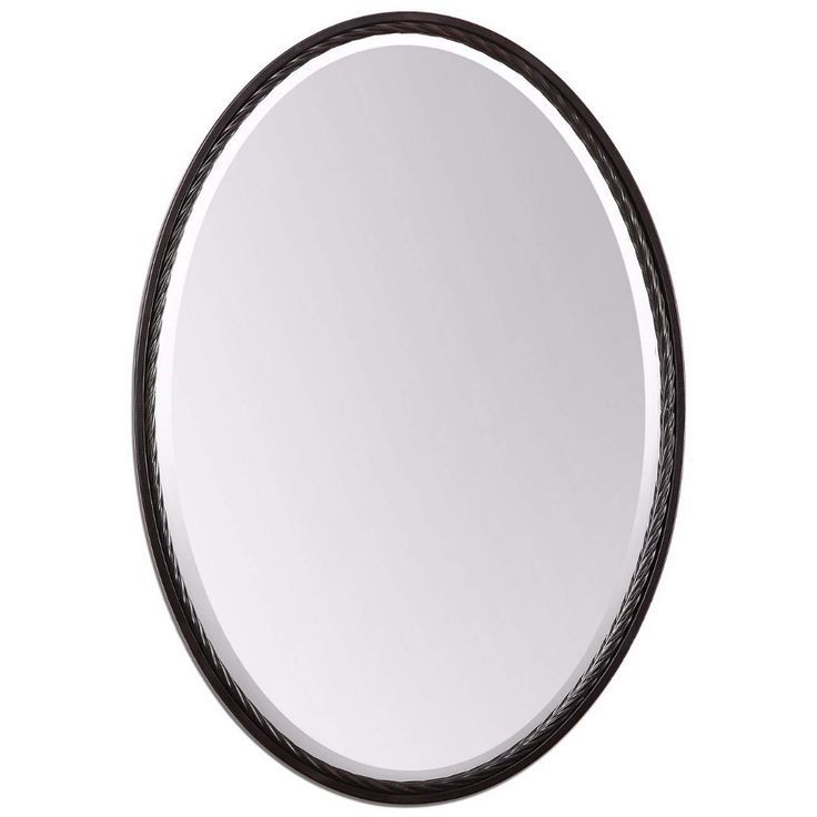 Most Current Oil Rubbed Bronze Oval Wall Mirrors Throughout Uttermost Casalina Oil Rubbed Bronze 22" X 32" Wall Mirror – #y (View 7 of 15)