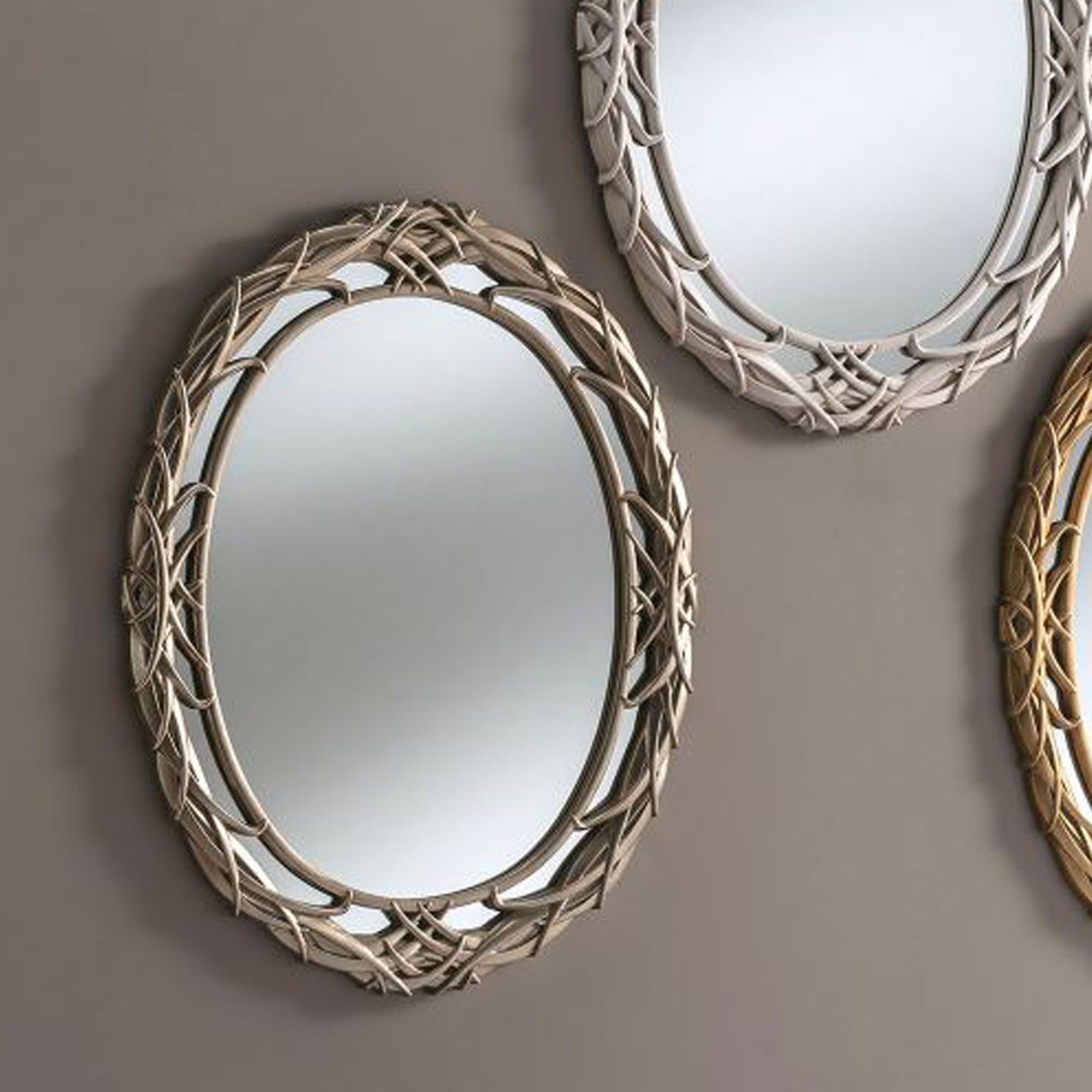 Most Current Oval Silver Decorative Wall Mirror (View 6 of 15)