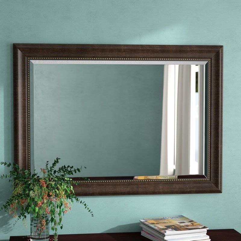Most Popular Charlton Home Vassallo Beaded Bronze Beveled Wall Mirror & Reviews For Bronze Beaded Oval Cut Mirrors (View 13 of 15)
