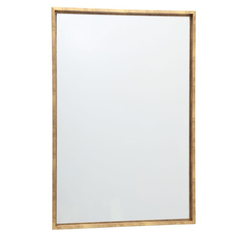 Most Popular Gold Framed Mirror Rectangle – Amazon Com Tehome 24x36 Brushed Gold Within Ultra Brushed Gold Rectangular Framed Wall Mirrors (View 2 of 15)
