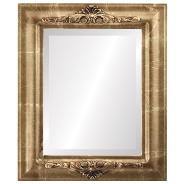 Most Popular Winchester Framed Rectangle Mirror In Champagne Gold – Antique Gold Pertaining To Warm Gold Rectangular Wall Mirrors (View 5 of 15)