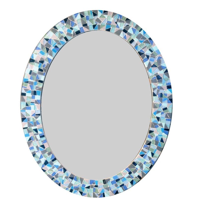 Most Recently Released Large Oval Mirror / Decorative Wall Mirror / Mosaic Mirror / (View 15 of 15)