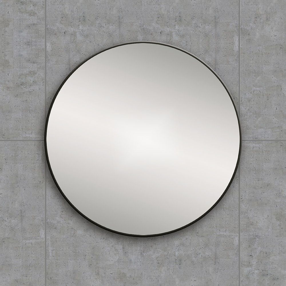 Most Recently Released Midnight Black Round Wall Mirrors In Buy Bathroom Origins Round Framed Mirror – 60cm – Black (View 10 of 15)