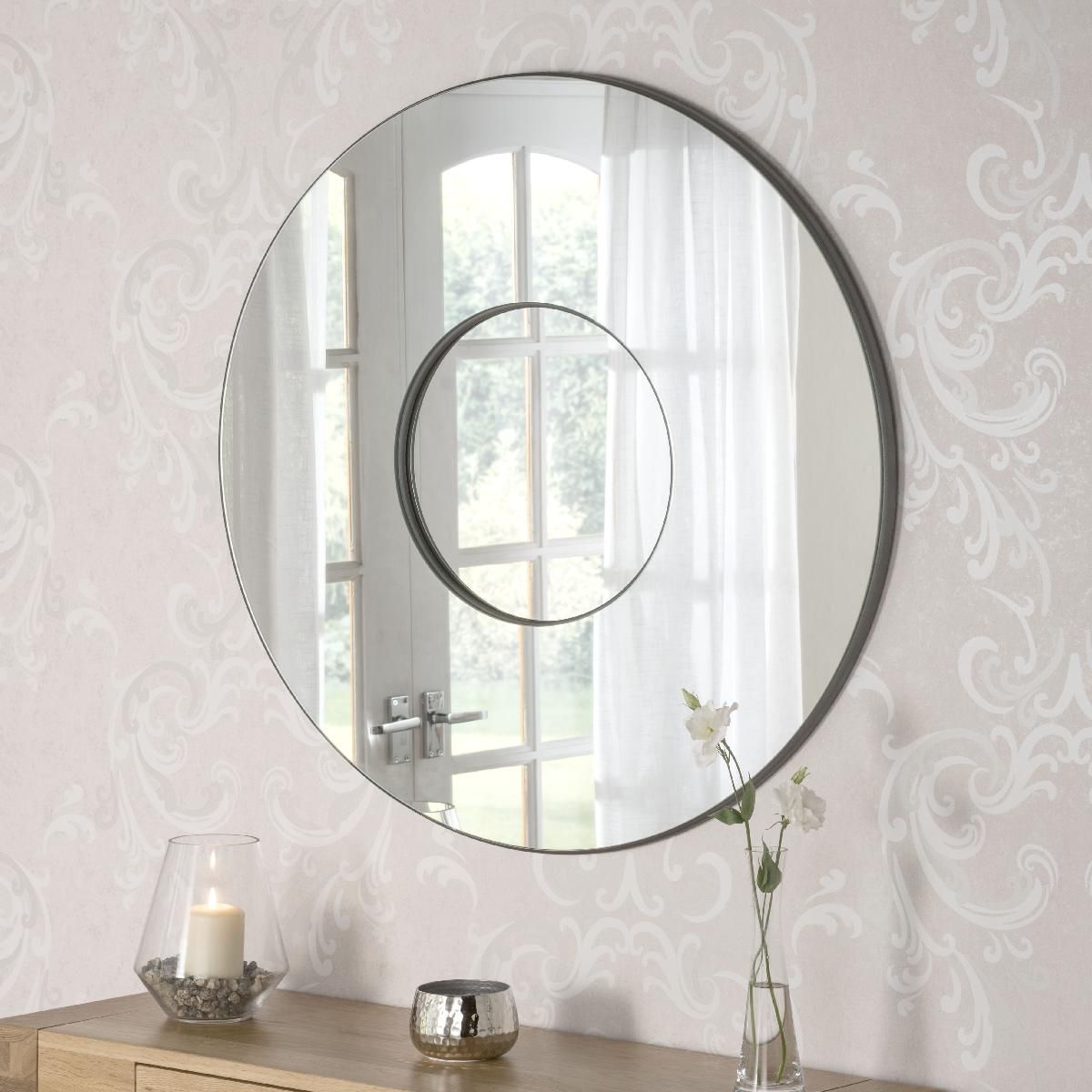 Most Recently Released Round Plain Frameless Wall Mirror – £ (View 2 of 15)