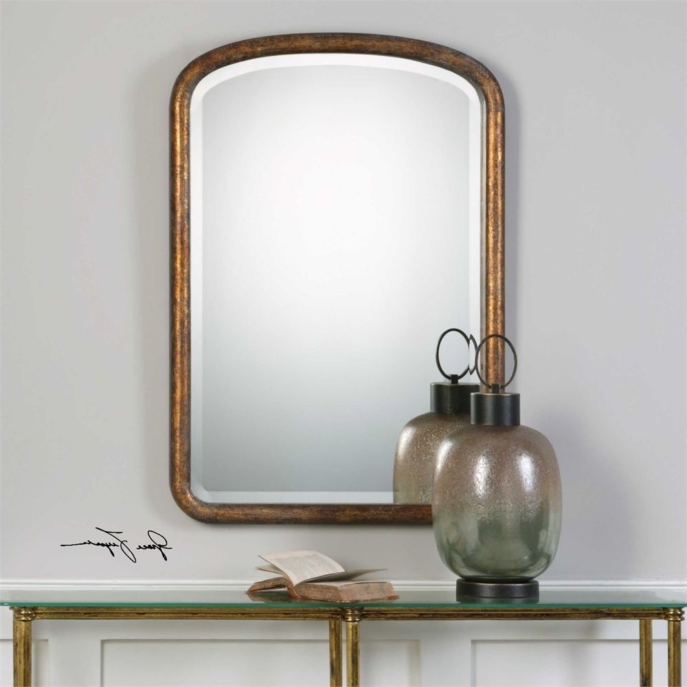 New Large 38" Wall Mirror Modern Or Vintage Solid Pine Frame Beveled Inside Recent Gold Arch Top Wall Mirrors (View 10 of 15)