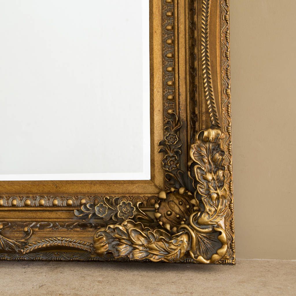 Newest Balfour Grand Ornate Framed Silver Or Gold Mirrordecorative Mirrors Intended For Gold Metal Framed Wall Mirrors (View 15 of 15)