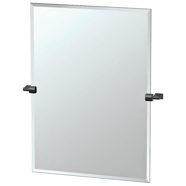 Newest Matte Black Rectangular Wall Mirrors Regarding Bleu Matte Black 27 3/4" X 31 1/2" Rectangular Wall Mirror – #13k (View 11 of 15)