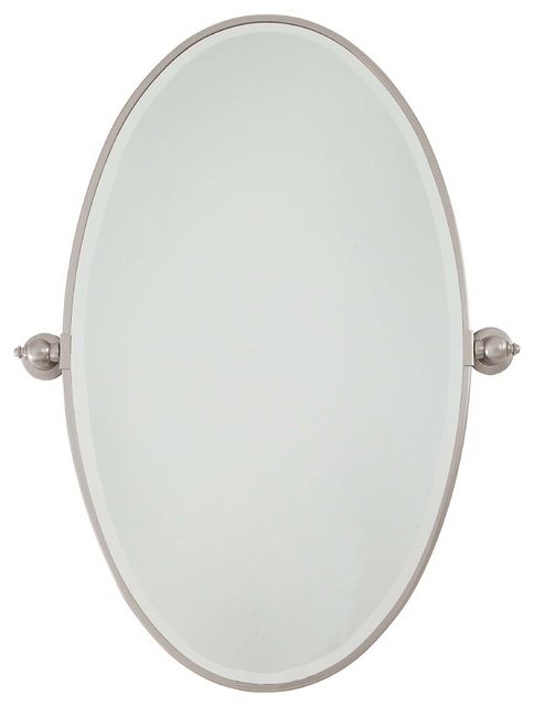 Newest Oxidized Nickel Wall Mirrors With Regard To Minka Aire Minka Lavery Pivoting Mirror, Brushed Nickel – Wall Mirrors (View 11 of 15)