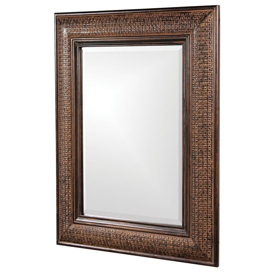 Newest Rectangle Bronze Wood Mirror (View 3 of 15)