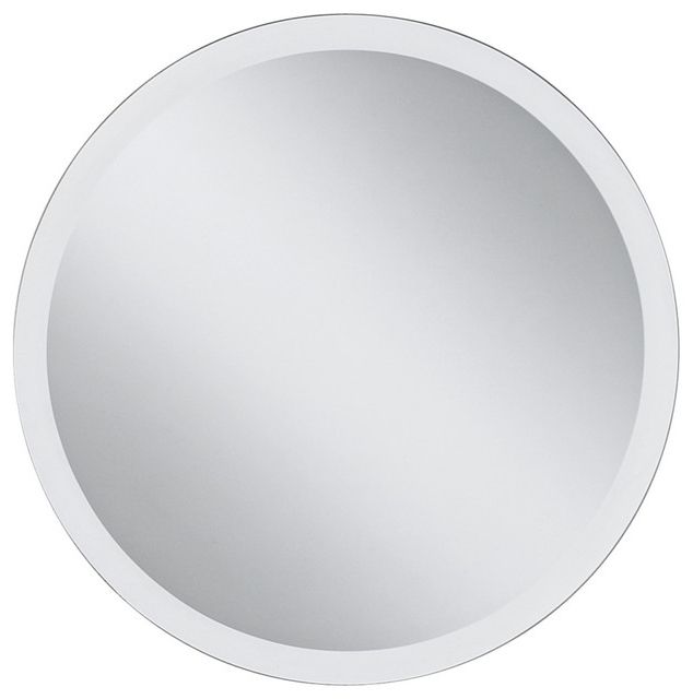 Newest Round Frameless 42" Wide Beveled Mirror – Contemporary – Mirrors Inside Round Frameless Beveled Mirrors (View 3 of 15)