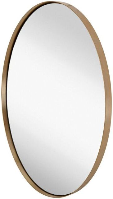 Oval Gold Inside Gold Metal Framed Wall Mirrors (View 8 of 15)