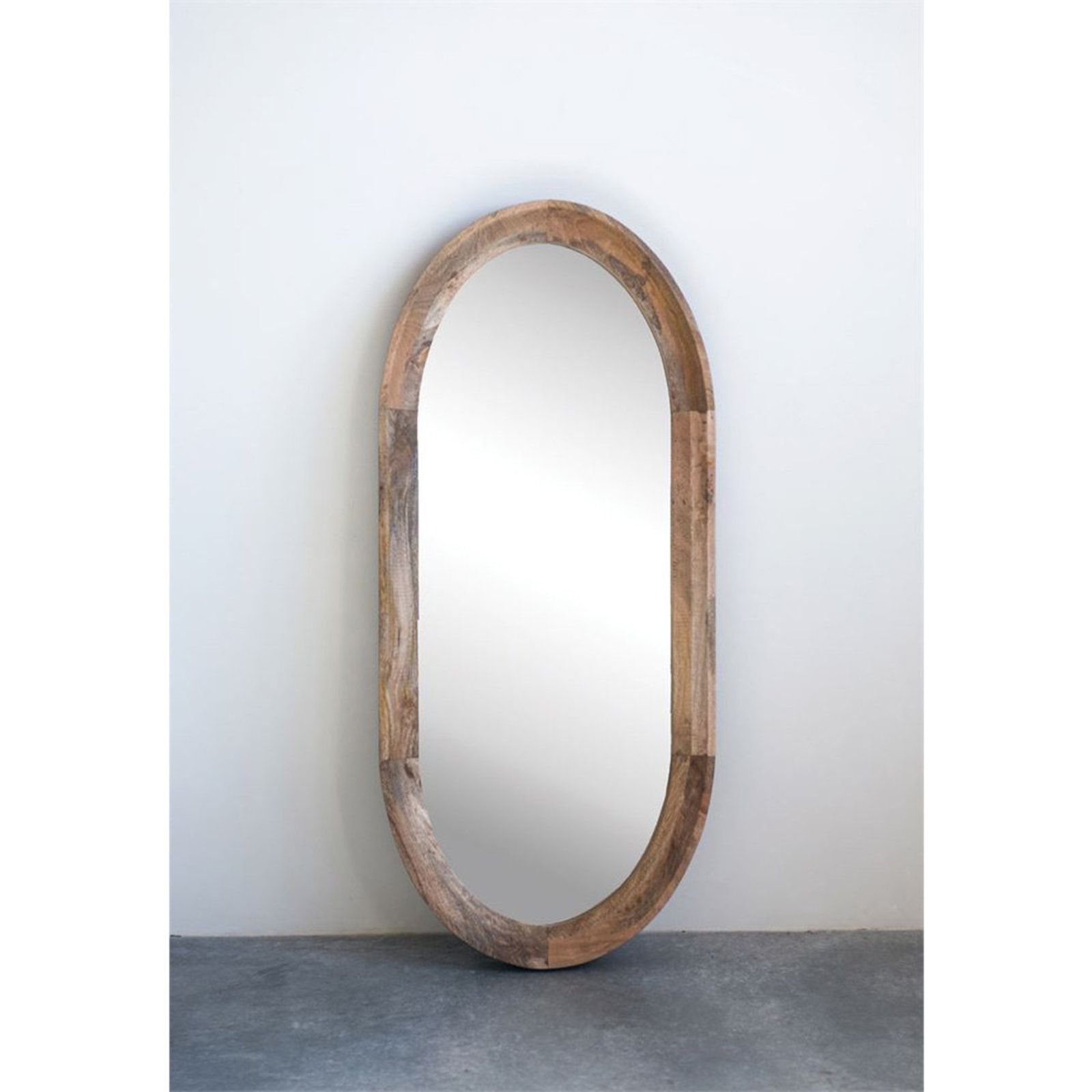Oval Wall Mirror, Brown Wall Mirrors, Mirror Wall In Recent Wooden Oval Wall Mirrors (View 1 of 15)