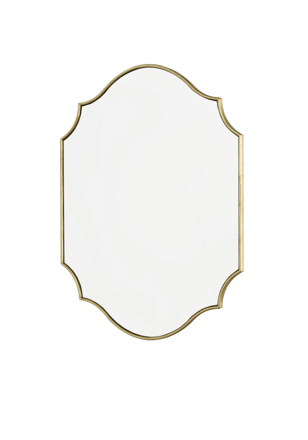 Popular Curved Gold Mirror H70 Xw50cm – Jules Home Collections Pertaining To Gold Curved Wall Mirrors (View 6 of 15)