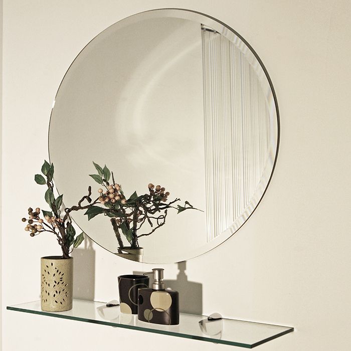 Popular Top Quality A Grade Round Frameless Beveled Bathroom Mirrors – Buy Inside Frameless Round Beveled Wall Mirrors (View 11 of 15)