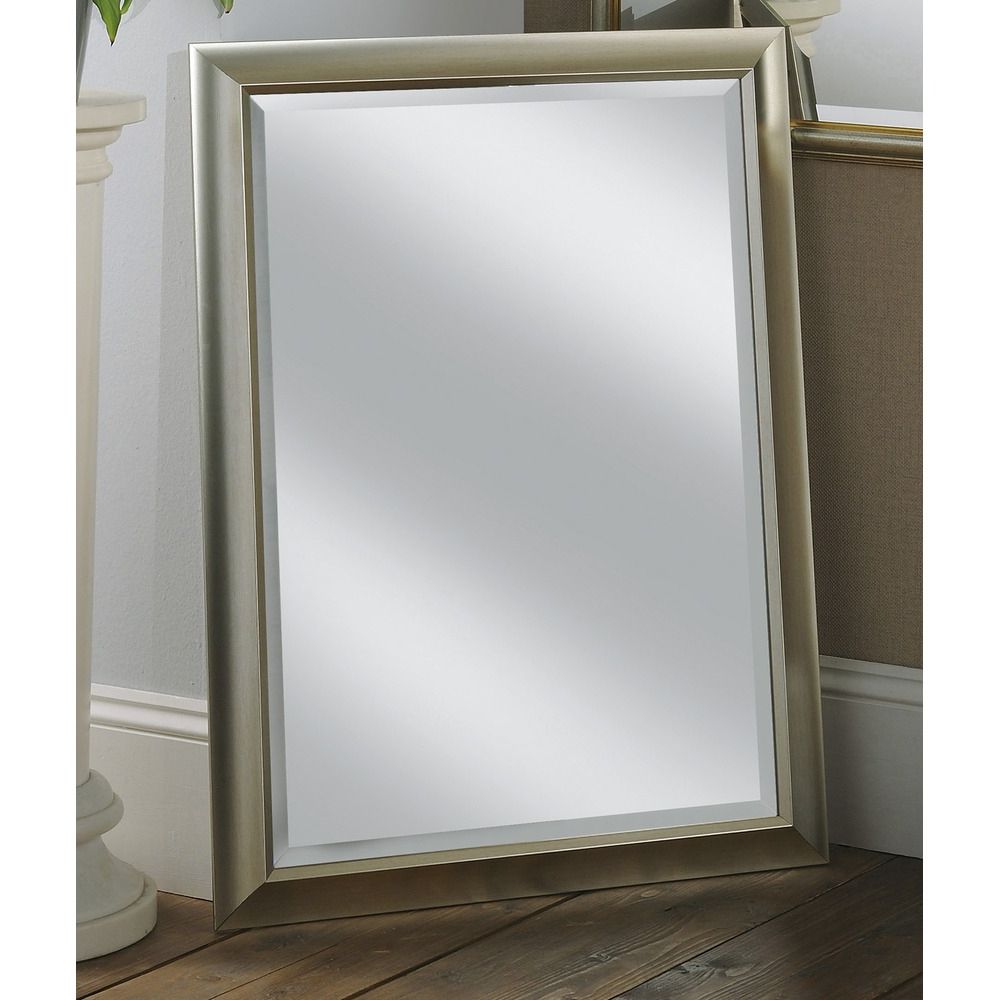 Popular Wall Mirror: Milford Silver Framed Wall Mirror (View 6 of 15)