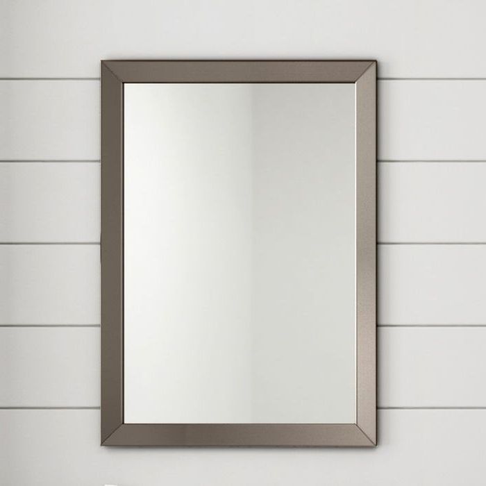 Preferred 500x700mm Clover Metallic Nickel Framed Mirror (View 14 of 15)