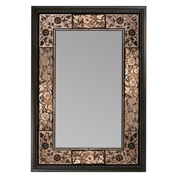Preferred Bronze Rectangular Wall Mirrors Regarding Headwest Bronze French Tile Rectangle Wall Mirror – Free Shipping Today (View 15 of 15)