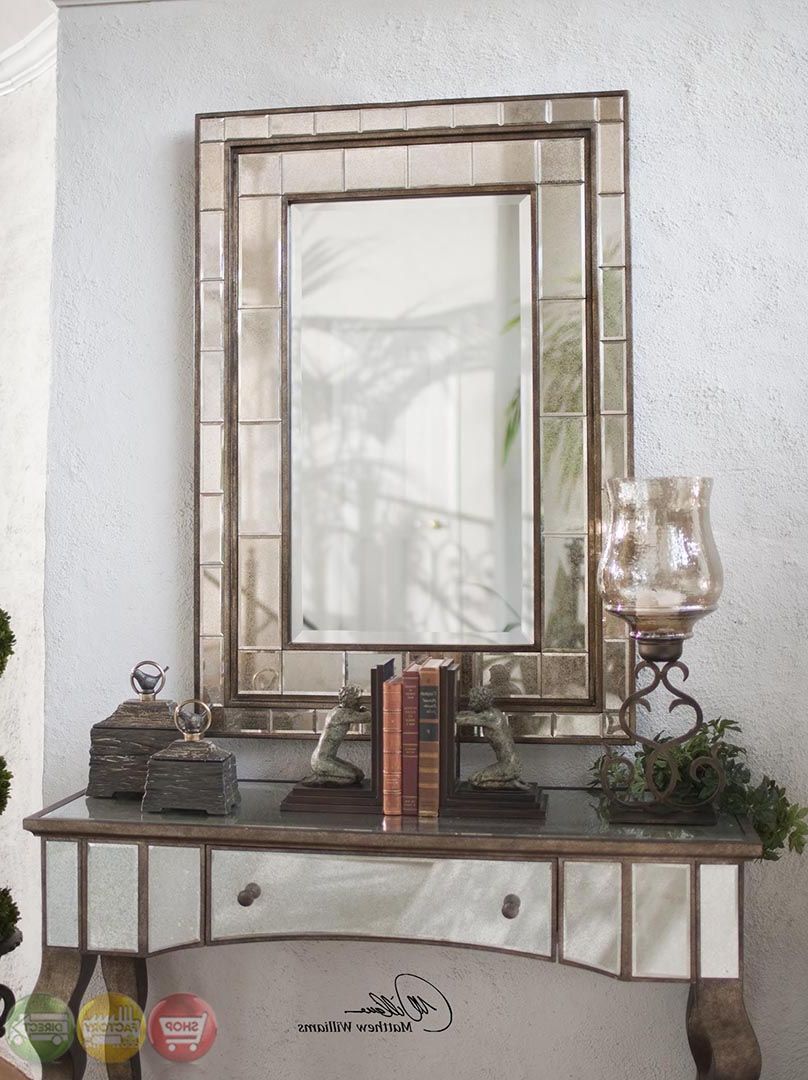 Preferred Distressed Dark Bronze Wall Mirrors Throughout Almont Rustic Distressed Rust Bronze Mirror  (View 11 of 15)