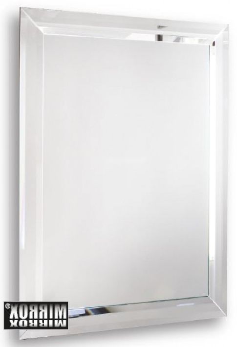 Preferred Triple Bevel Plain Mirror With Hidden Fittings » Trendy Mirrors Inside Double Crown Frameless Beveled Wall Mirrors (View 4 of 15)