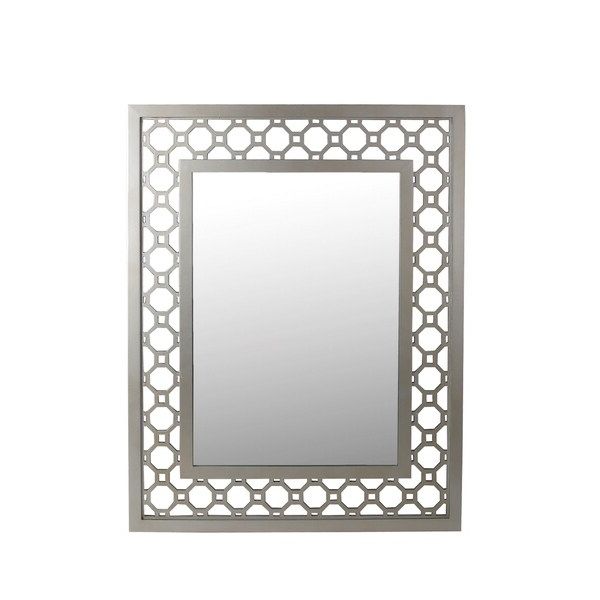 Privilege Rectangular Beveled Glass Wall Mirror – Free Shipping Today With Newest Printed Art Glass Wall Mirrors (View 4 of 15)