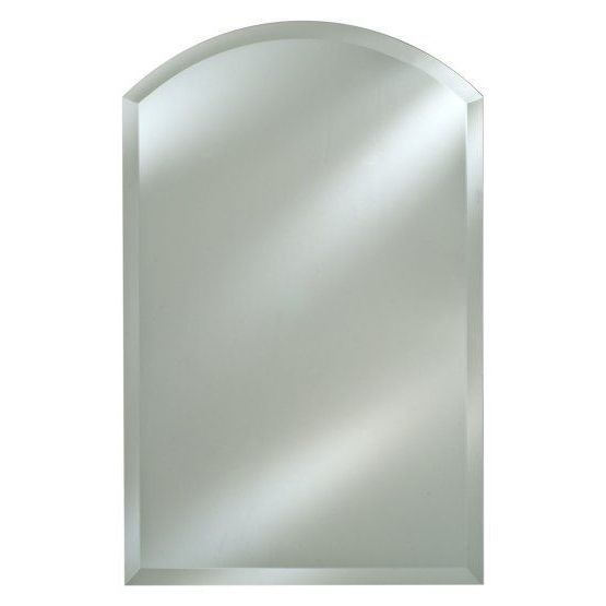 Radiance Frameless Arch Vanity / Wall Mirror (View 6 of 15)