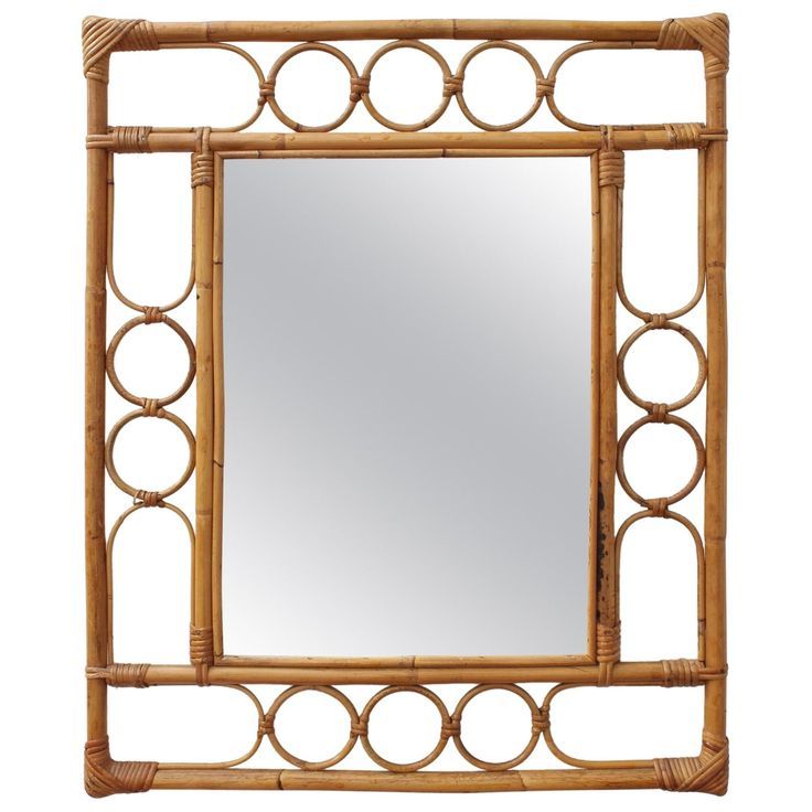 Rattan Mirror Inside Rectangular Bamboo Wall Mirrors (View 6 of 15)