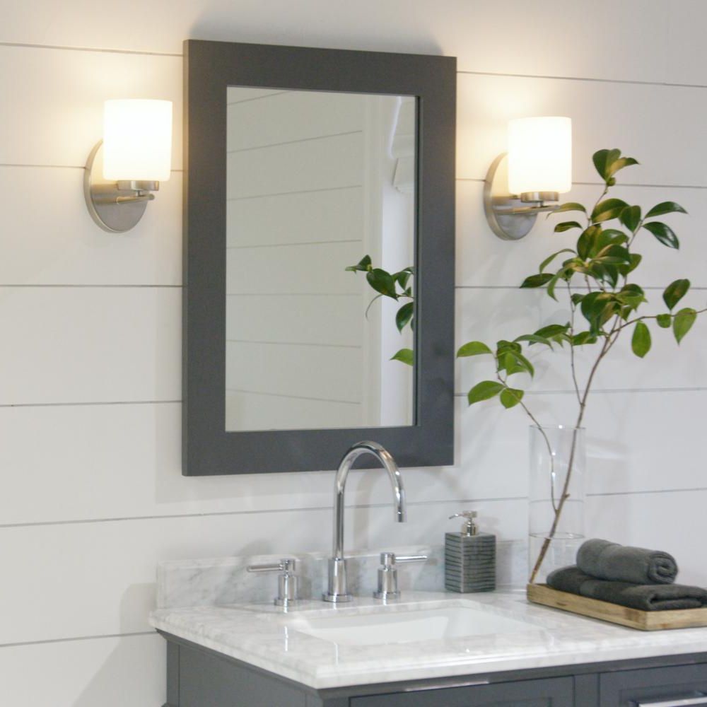 Recent Frameless Rectangle Vanity Wall Mirrors For Glacier Bay 36 In. W X 60 In (View 2 of 15)