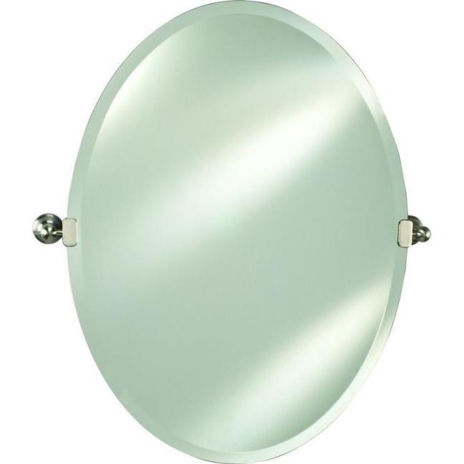 Recent Polished Nickel Oval Wall Mirrors Inside 24 X 32 In (View 11 of 15)
