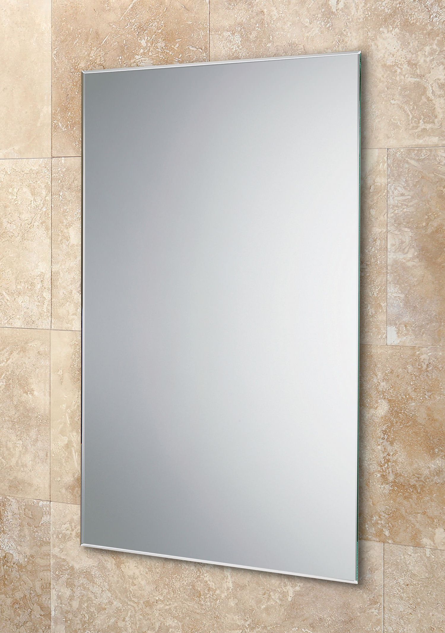 Rectangular Chevron Edge Wall Mirrors Within Best And Newest Hib Johnson Rectangular Mirror With Bevelled Edges 400 X 600mm (View 8 of 15)