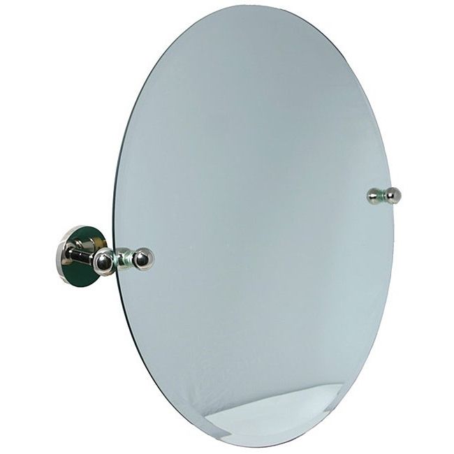 Round Bathroom Wall Mirrors For Favorite Round Beveled Edge Bathroom Tilt Wall Mirror – 11235937 – Overstock (View 15 of 15)
