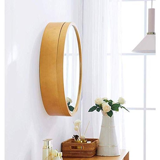 Round Bathroom Wall Mirrors For Well Liked Amazonsmile: Sdk Round Bathroom Mirror Cabinet, Bathroom Wall Storage (View 13 of 15)