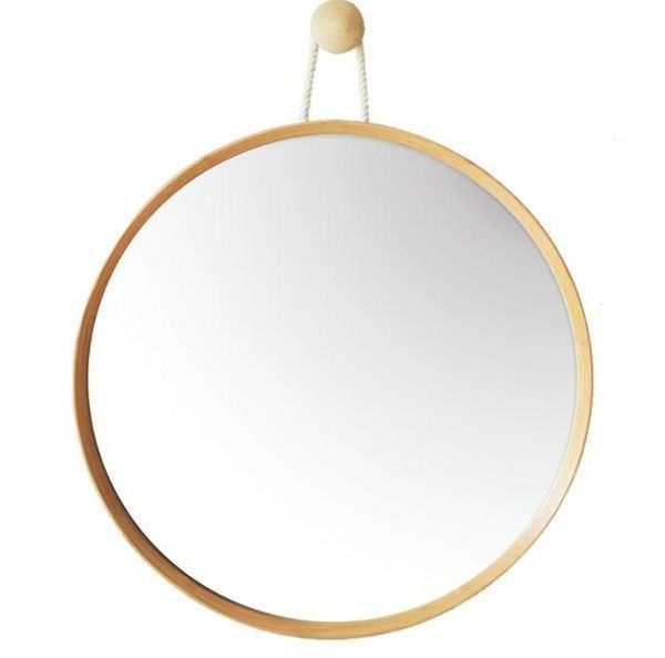 Round Bathroom Wall Mirrors Pertaining To Most Recently Released Round Wall Bathroom Bamboo Wood Mirrors Manufacturers China (View 1 of 15)