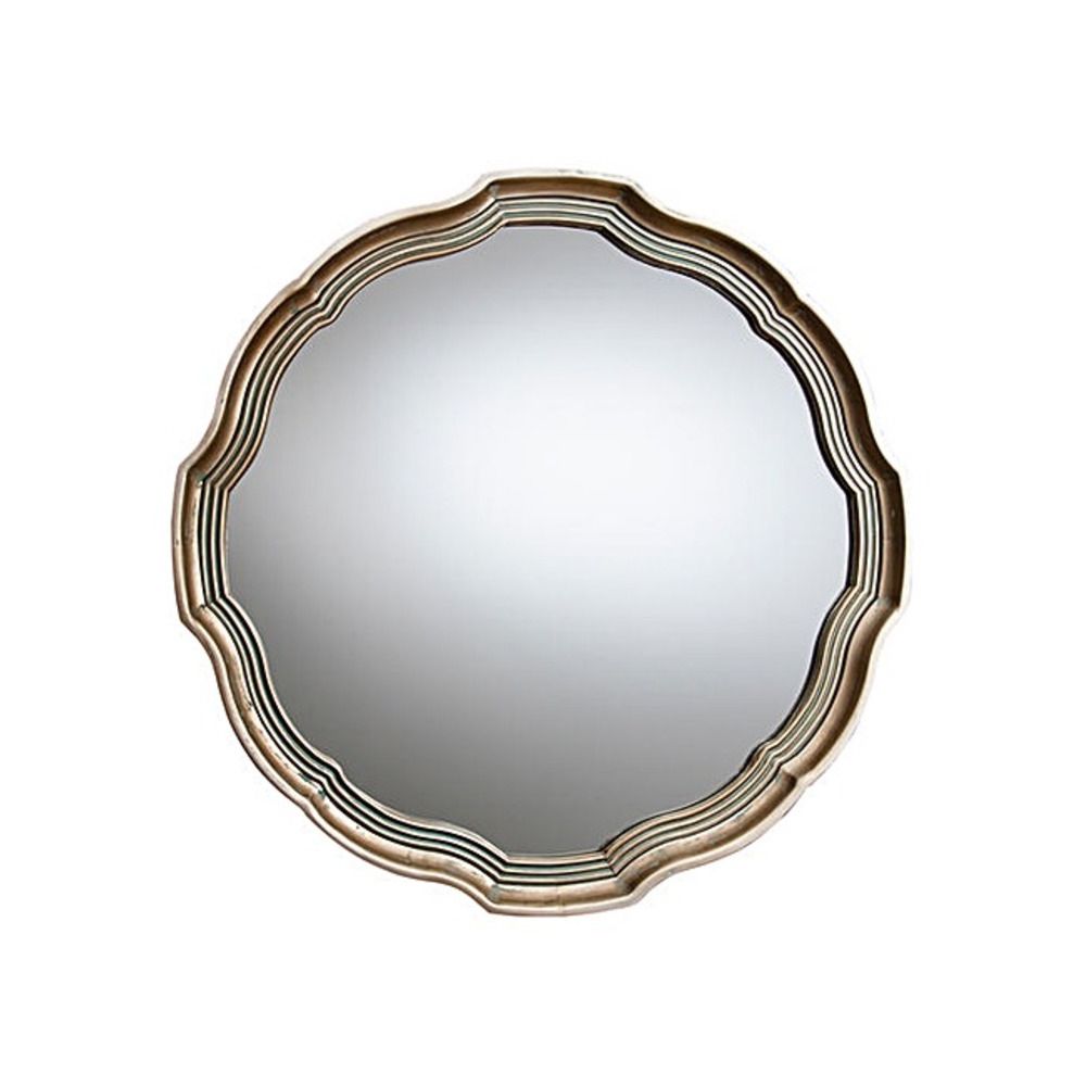 Round Mirror: Kirkham Aged Gold Mirror (View 8 of 15)