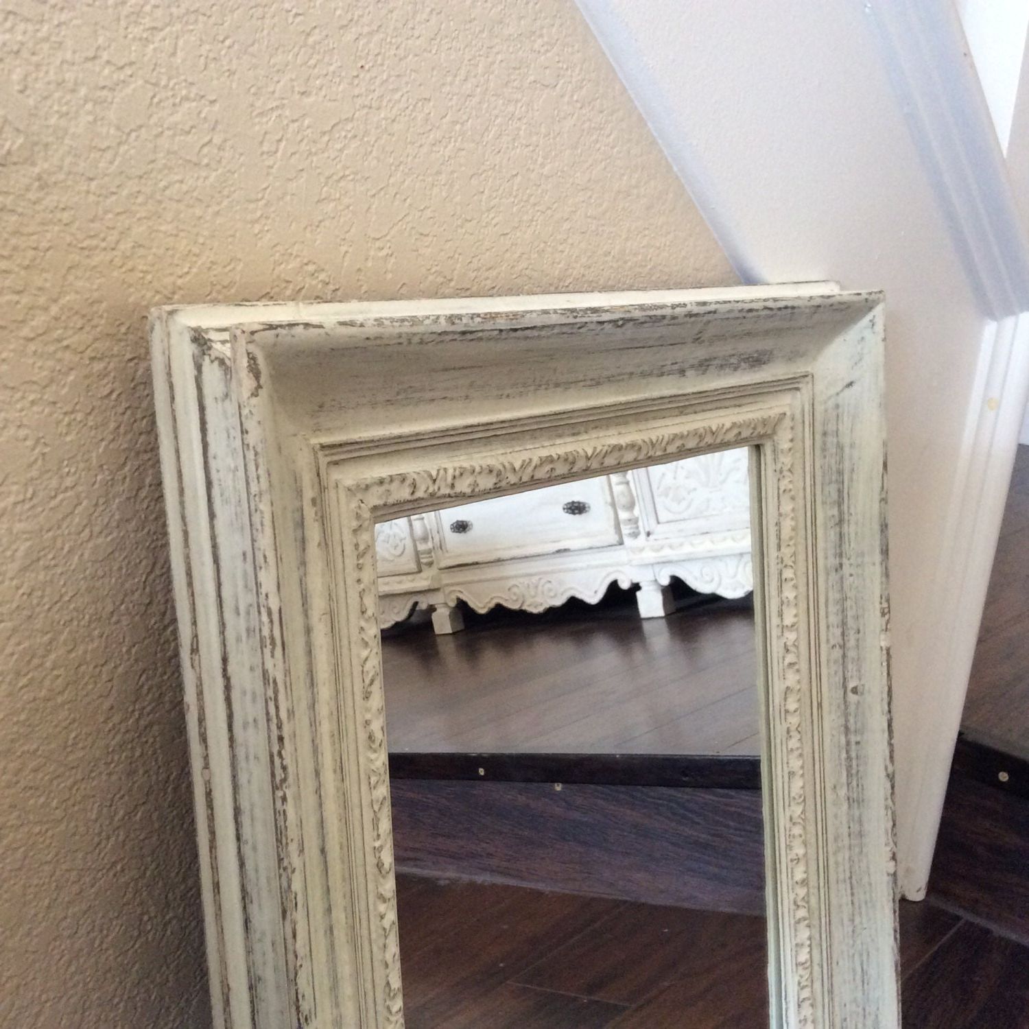 Rustic White Mirror For Sale Wood Mirror Wall Mirror Beach Inside Recent Rustic Getaway Wood Wall Mirrors (View 7 of 15)