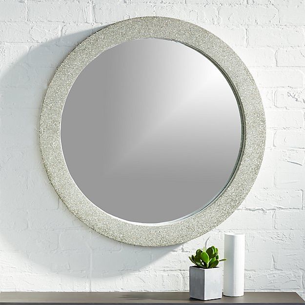 Scalloped Round Wall Mirrors With Most Popular Polyterrazzo  (View 2 of 15)