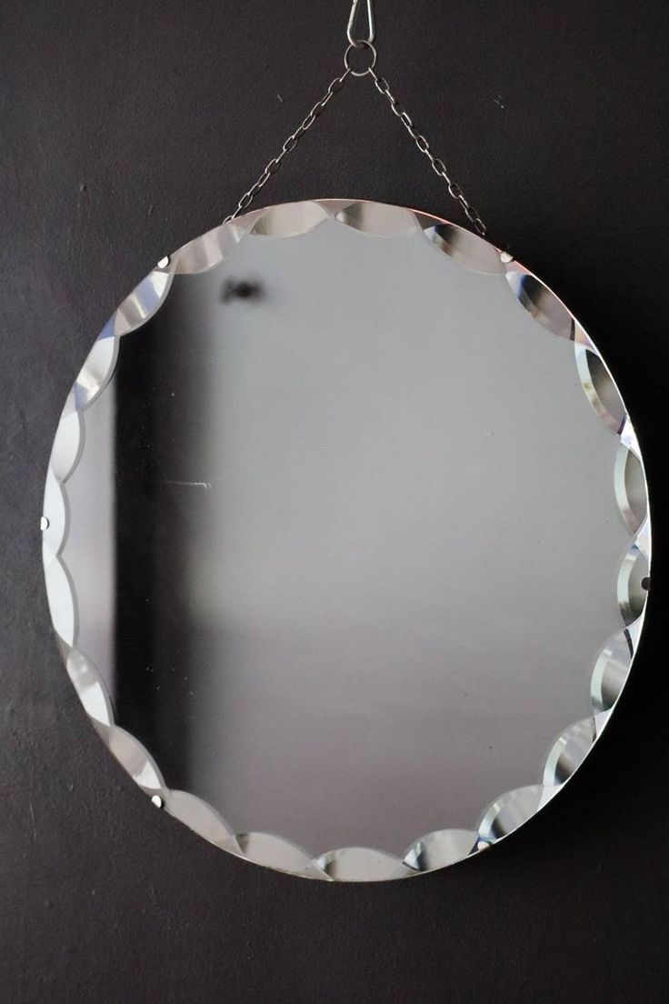 Shimmering Round Vintage Mirror Sunburst Frameless Shape With Regarding Trendy Jagged Edge Round Wall Mirrors (View 6 of 15)