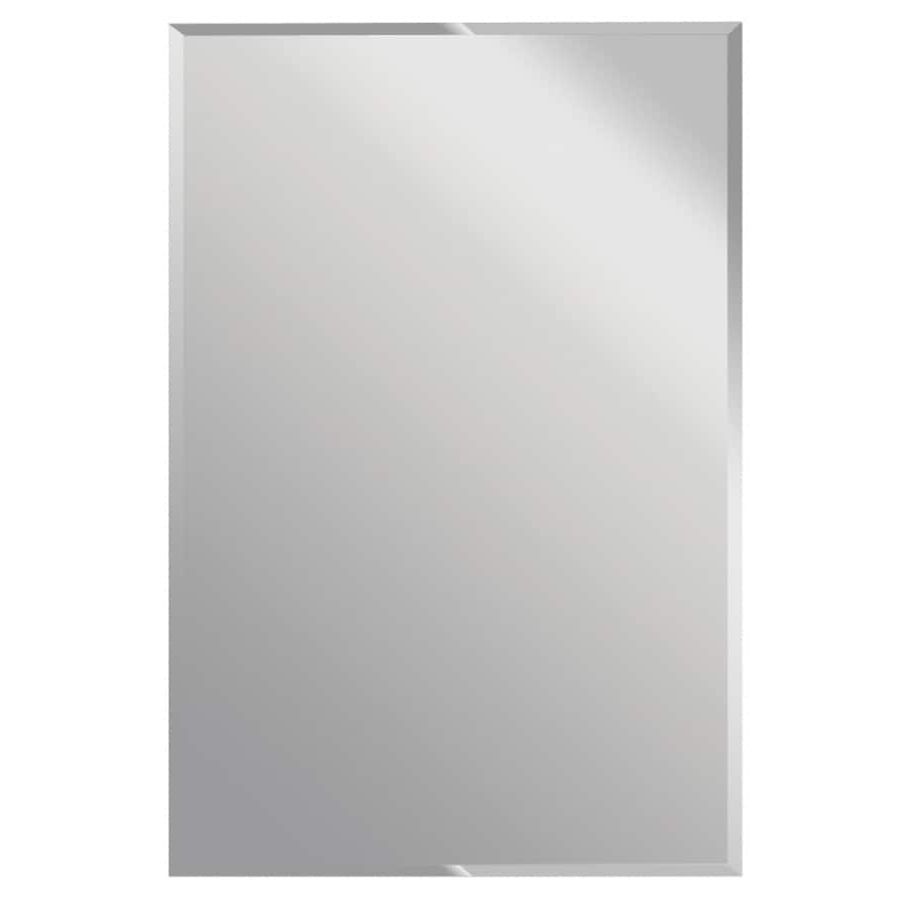 Shop Gardner Glass Products 48 In L X 30 In W Beveled Frameless Wall Inside Well Liked Cut Corner Frameless Beveled Wall Mirrors (View 9 of 15)