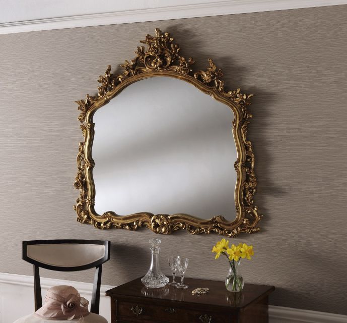 Silver Decorative Wall Mirrors Pertaining To Popular Yg204 Large Silver Decorative Wall Mirror Overmantle Fireplace Mirror (View 6 of 15)