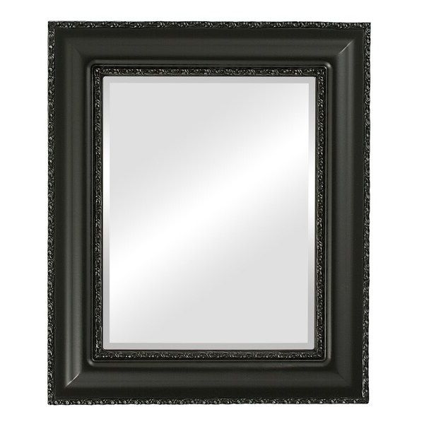Somerset Framed Rectangle Mirror In Matte Black – Overstock – 20599490 Regarding Current Matte Black Rectangular Wall Mirrors (View 5 of 15)
