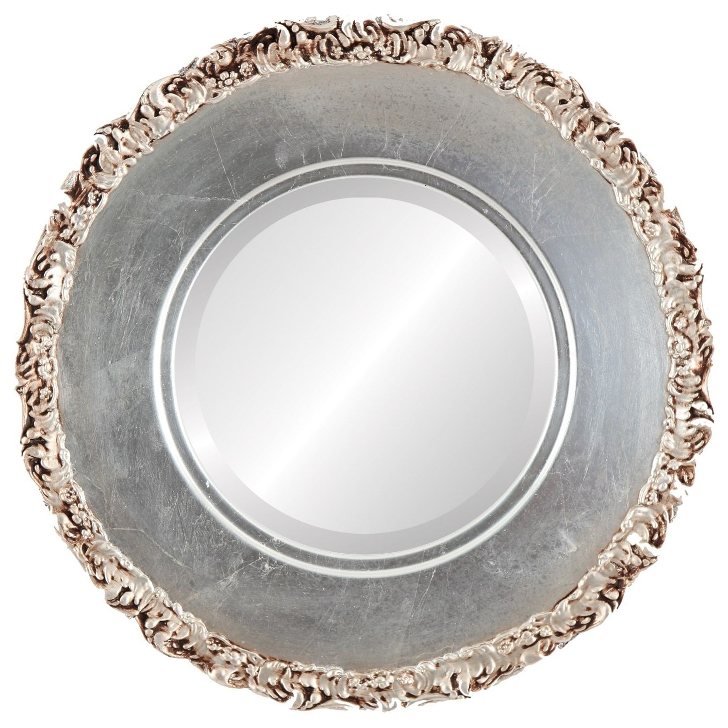 The Oval And Round Mirror Store Williamsburg Framed Round Mirror In Throughout Newest Antique Silver Oval Wall Mirrors (View 2 of 15)