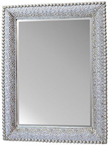 Trendy Metallic Silver Wall Mirrors In Lulu Decor, Lacy Silver Metal Beveled Wall Mirror Frame S Https (View 2 of 15)