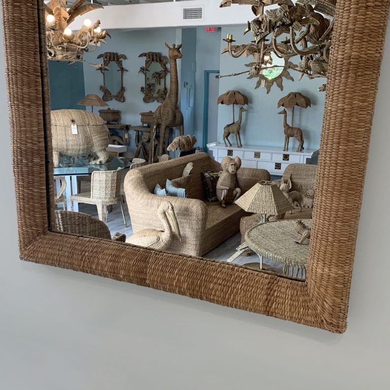 Trendy Rattan Wrapped Wall Mirrors Intended For Wrapped Rattan Mirror Mario Lopez Torres (View 14 of 15)