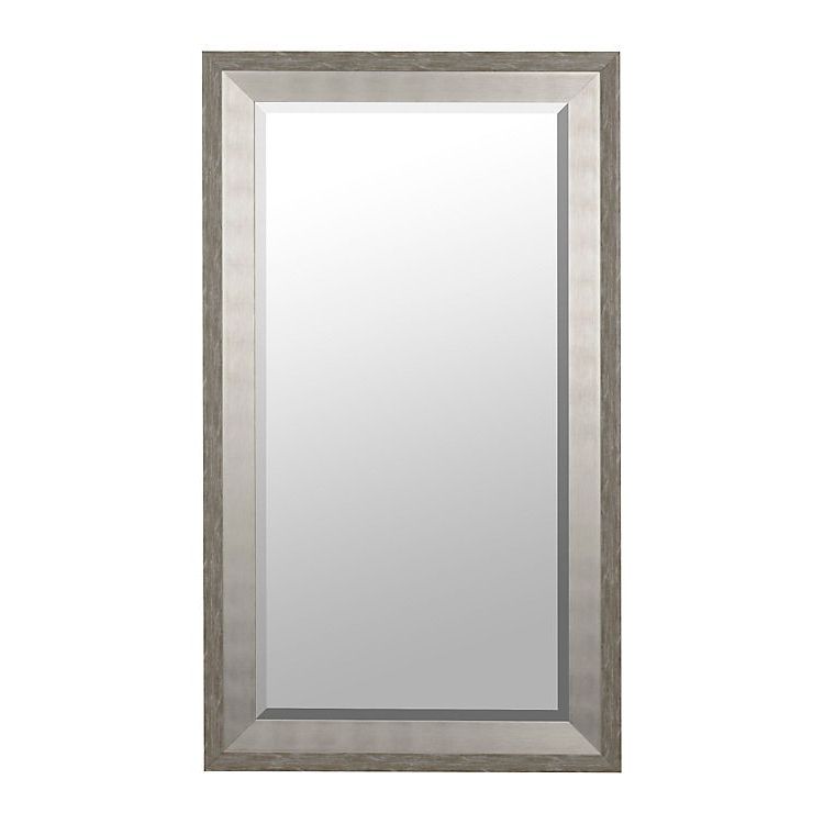 Trendy Silver Metal Cut Edge Wall Mirrors Throughout Foiled Silver Framed Mirror, 31.5x (View 10 of 15)