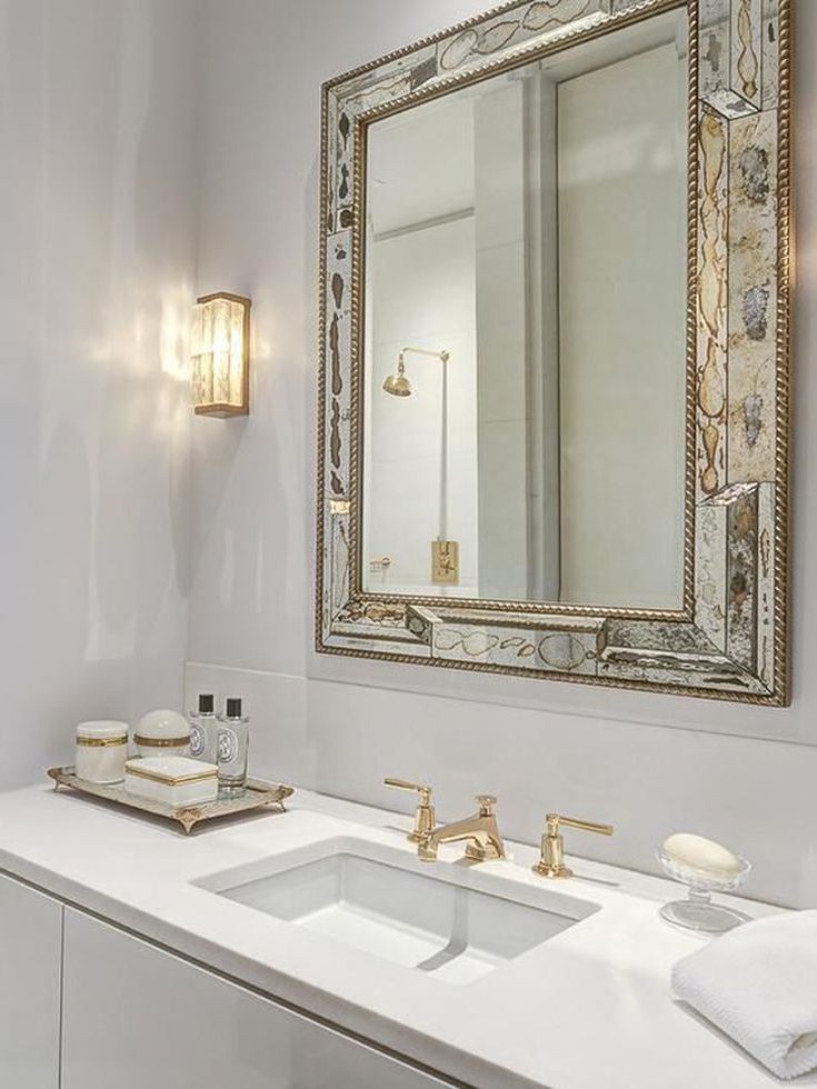 Unique Bathroom Mirrors, Stylish Regarding Favorite White Decorative Vanity Mirrors (View 9 of 15)