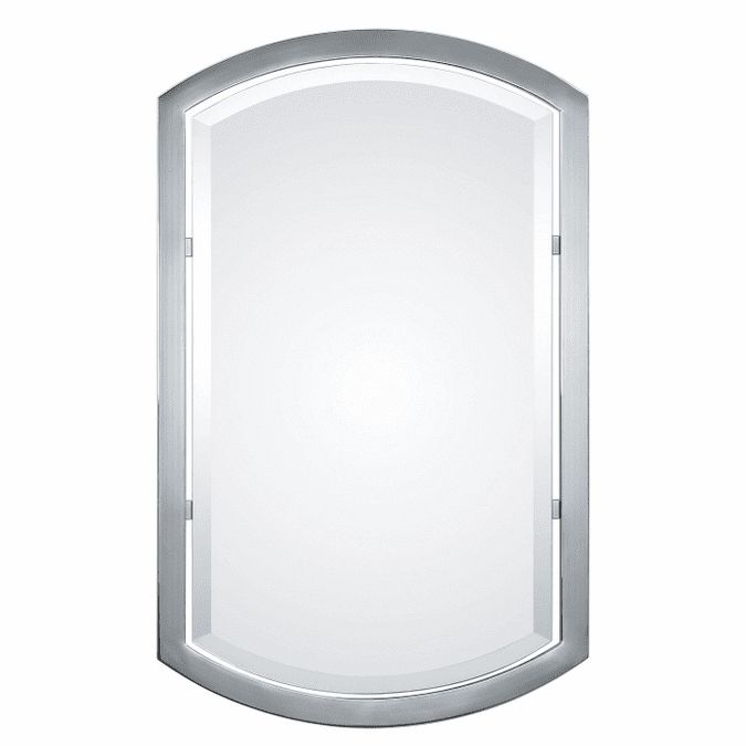 Uttermost 01128 Jacklyn Polished Chrome Plated Finish 23" Wide Wall Inside Recent Polished Chrome Tilt Wall Mirrors (View 1 of 15)