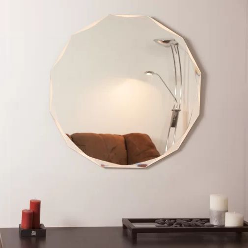 Wayfair Pertaining To Newest Round Frameless Bathroom Wall Mirrors (View 7 of 15)