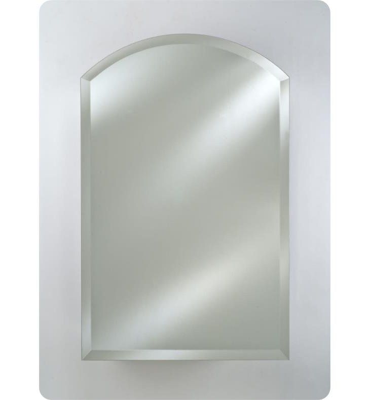Well Known Crown Arch Frameless Beveled Wall Mirrors Throughout Afina Rm 535 Radiance 35" Arch Top Frameless Beveled Wall Mount (View 2 of 15)