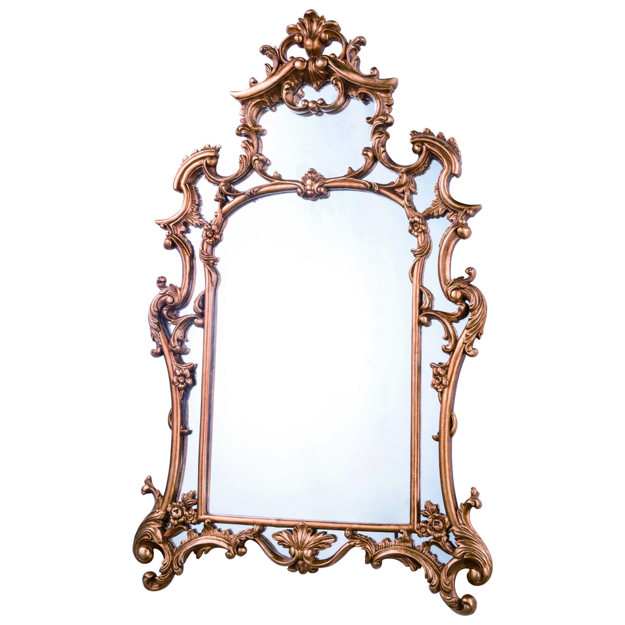 Well Known Elegant Lighting Antique 29''w X 48''h Gold Leaf Wall Mirror (View 6 of 15)
