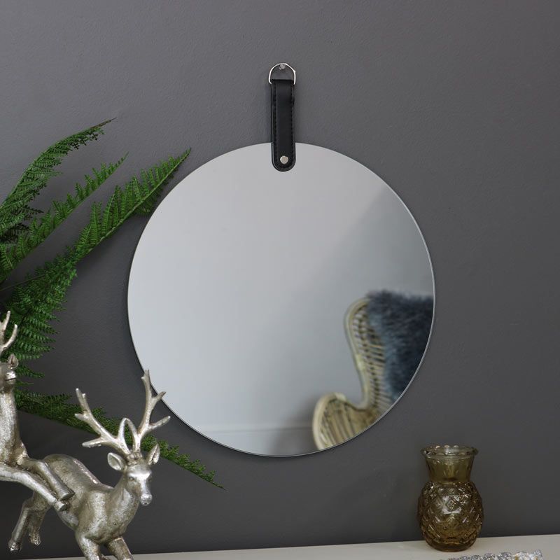 Well Known Frameless Round Beveled Wall Mirrors Regarding Round Frameless Wall Mirror (View 13 of 15)